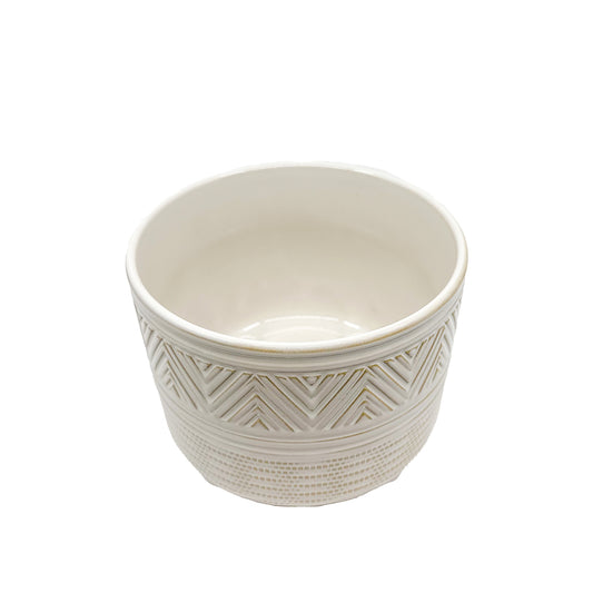 Azalia Embossed Ceramic Pot