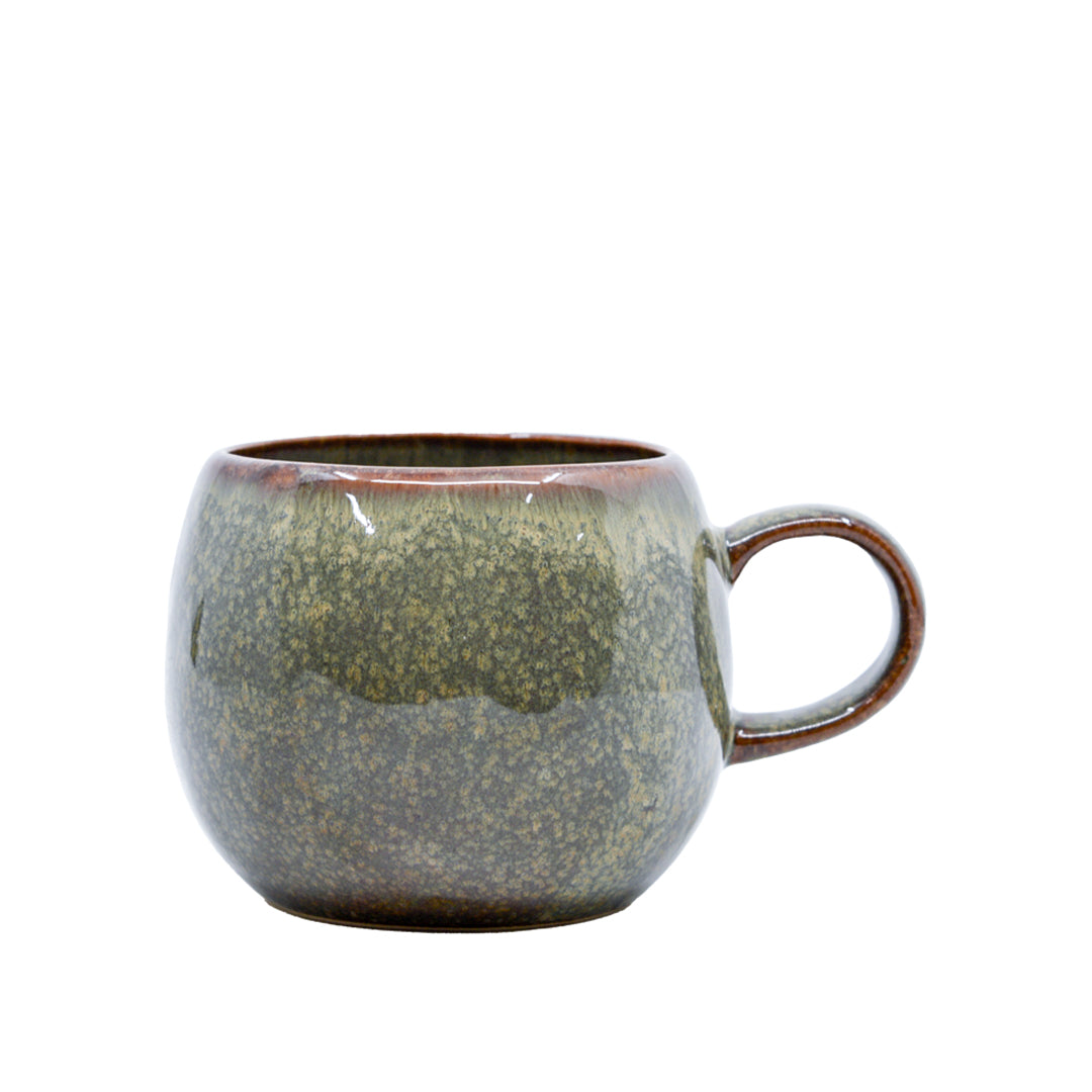 Cassia Glazed Bubble Mug - Speckle Green