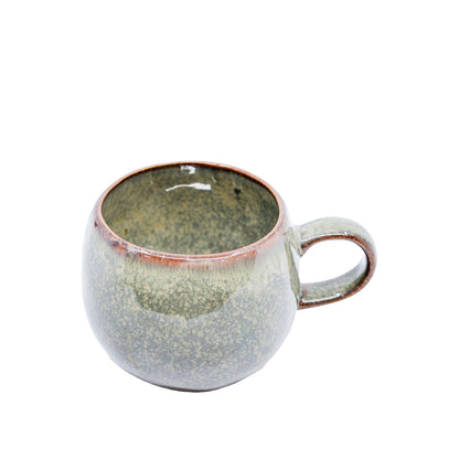Cassia Glazed Bubble Mug - Speckle Green