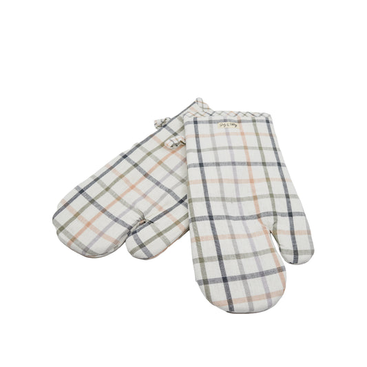 Catalina Check Oven Mitts - Set of 2