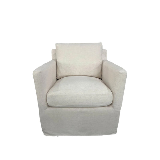 Heston Club Chair - Oyster Linen