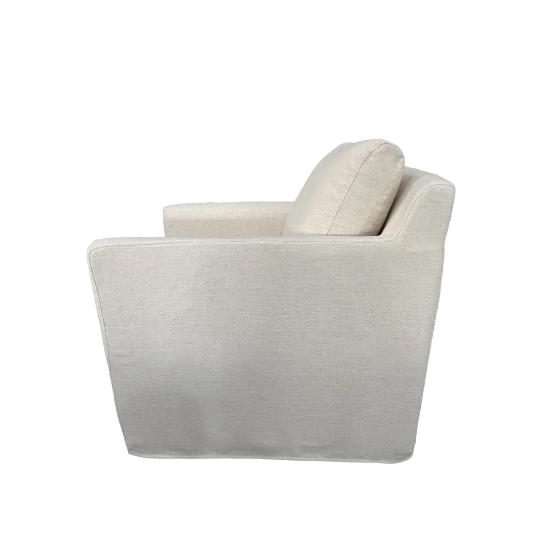 Heston Club Chair - Oyster Linen