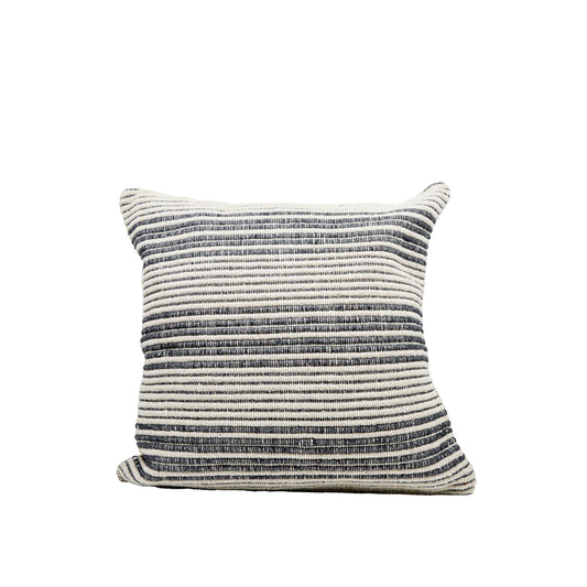 Cole Grey & Natural Striped Cushion