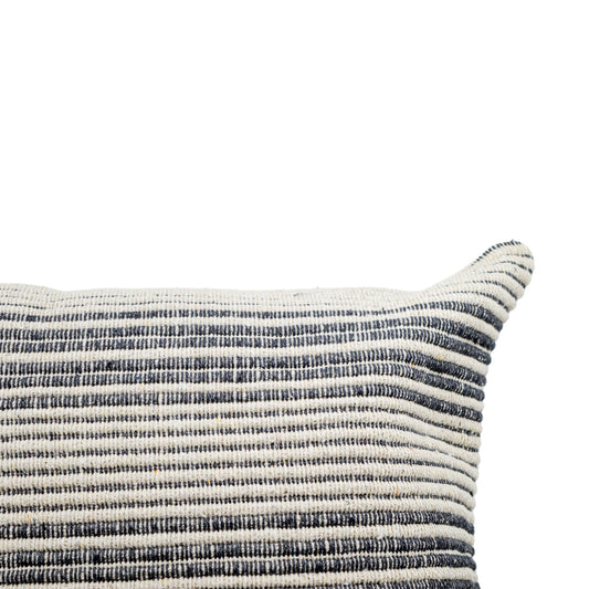 Cole Grey & Natural Striped Cushion