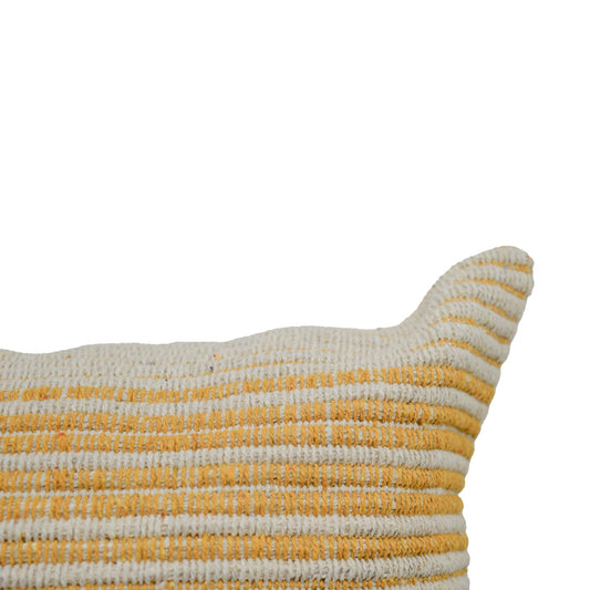 Cole Yellow & Natural Striped Cushion