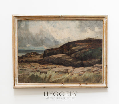 Vintage Moody Landscape Art Print L0129