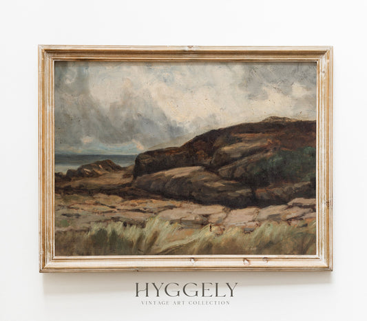 Vintage Moody Landscape Art Print L0129