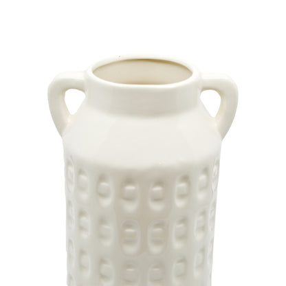 Finley Textured Vase - Cream