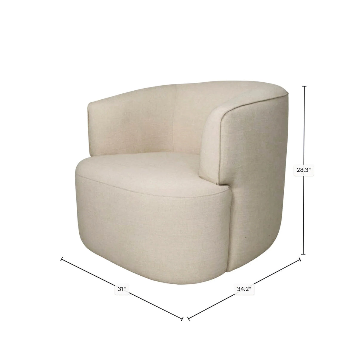 Fireside Swivel Club Chair | Tuscan Oatmeal