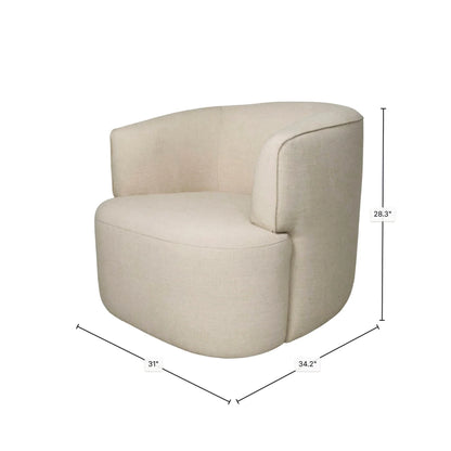 Fireside Swivel Club Chair | Tuscan Oatmeal