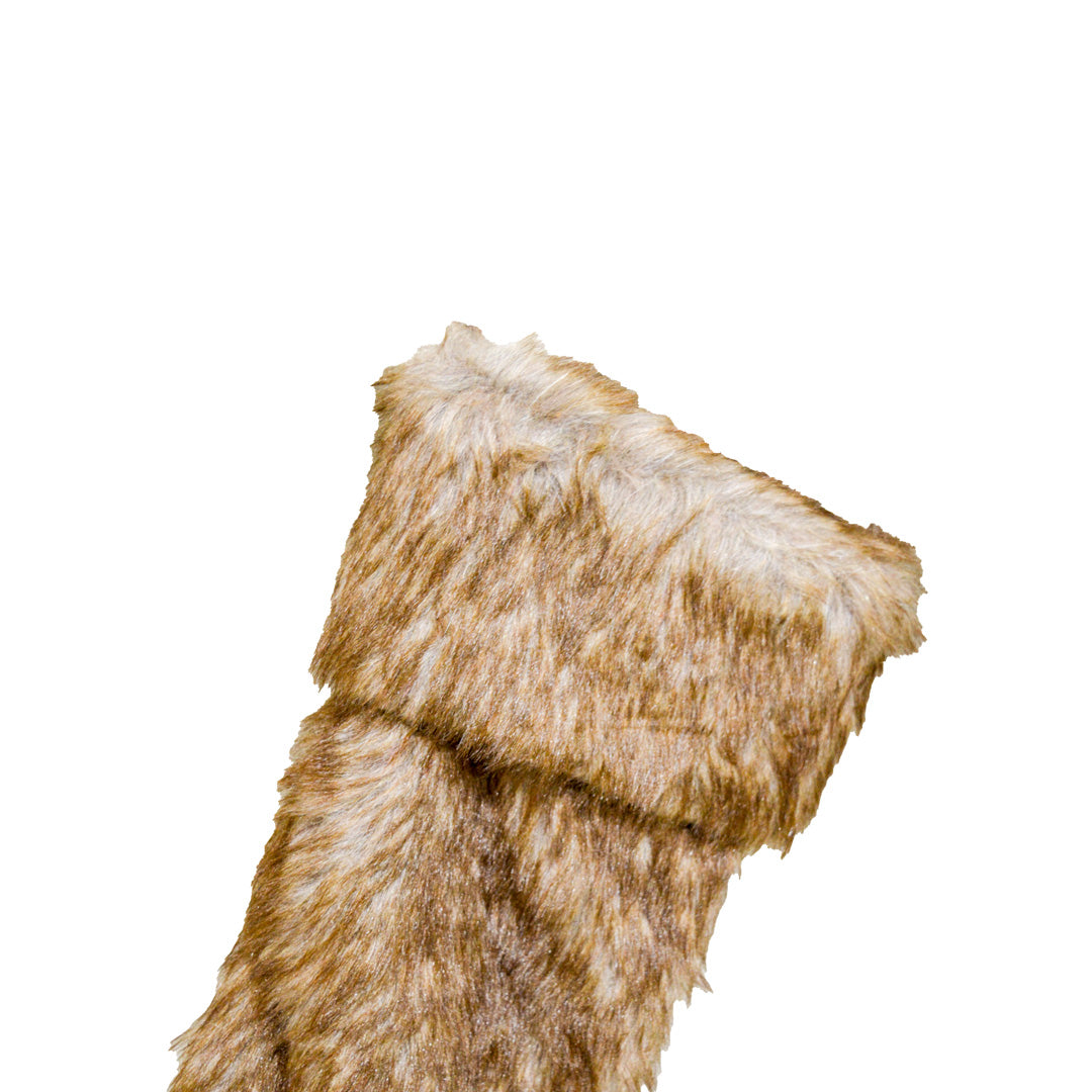 Brown Faux Fur Stocking