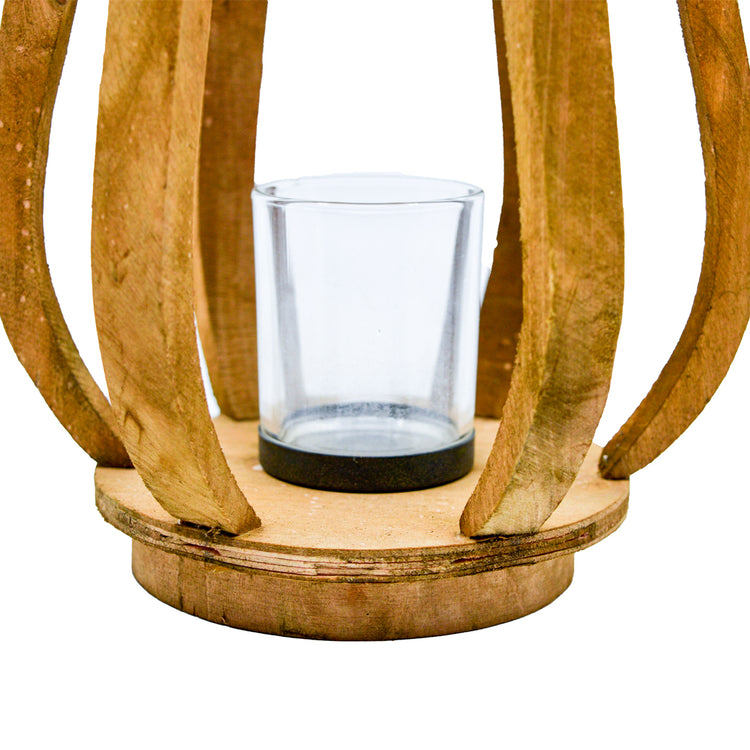 Fyre Wooden Lantern