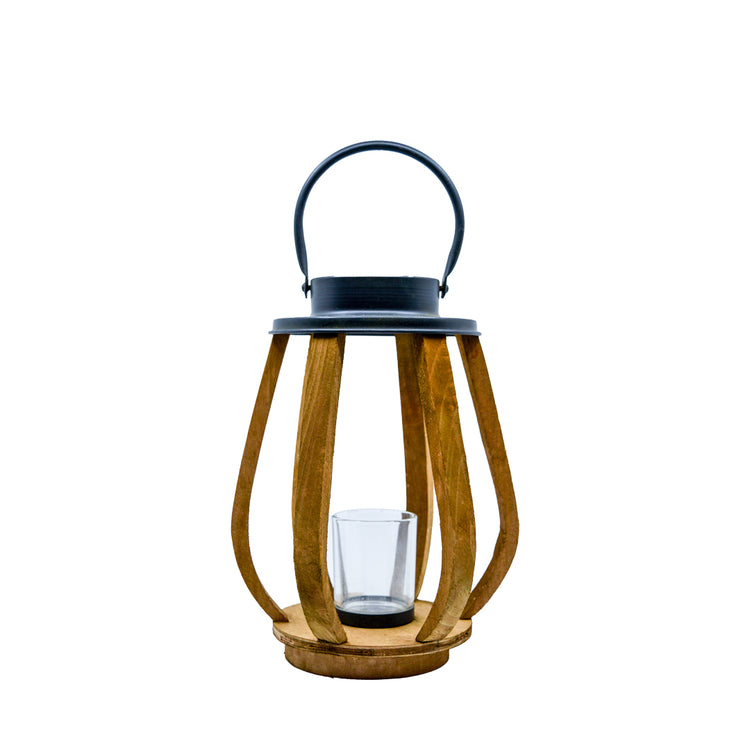 Fyre Wooden Lantern