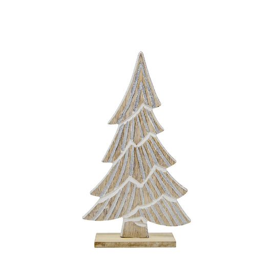Silver Glitter Tree Decor