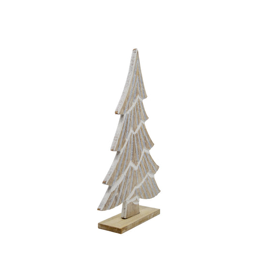 Silver Glitter Tree Decor