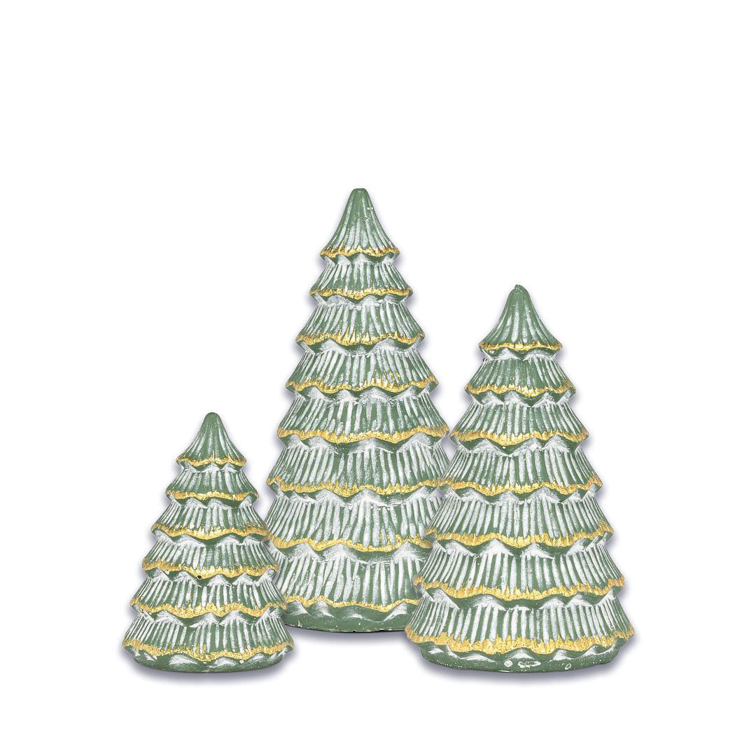 MD Green & Gold Stone Tree