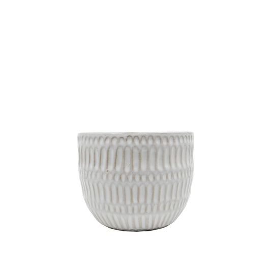 Hannah Beige Textured Pot