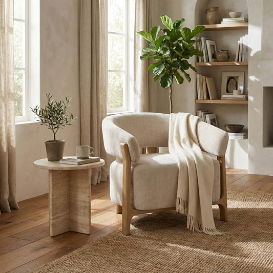 Harlow Club Chair | Barley Chenille