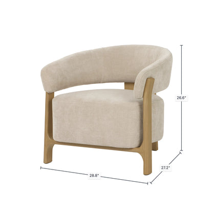 Harlow Club Chair | Barley Chenille