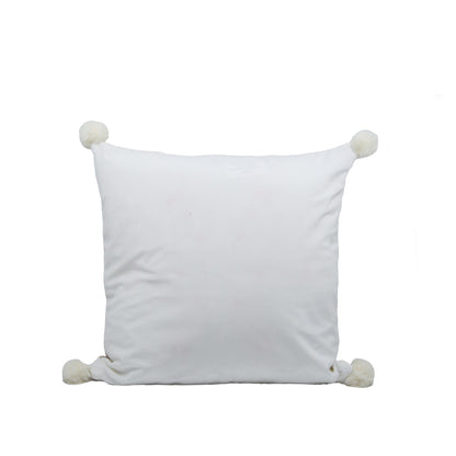Holly Print Velvet Cushion