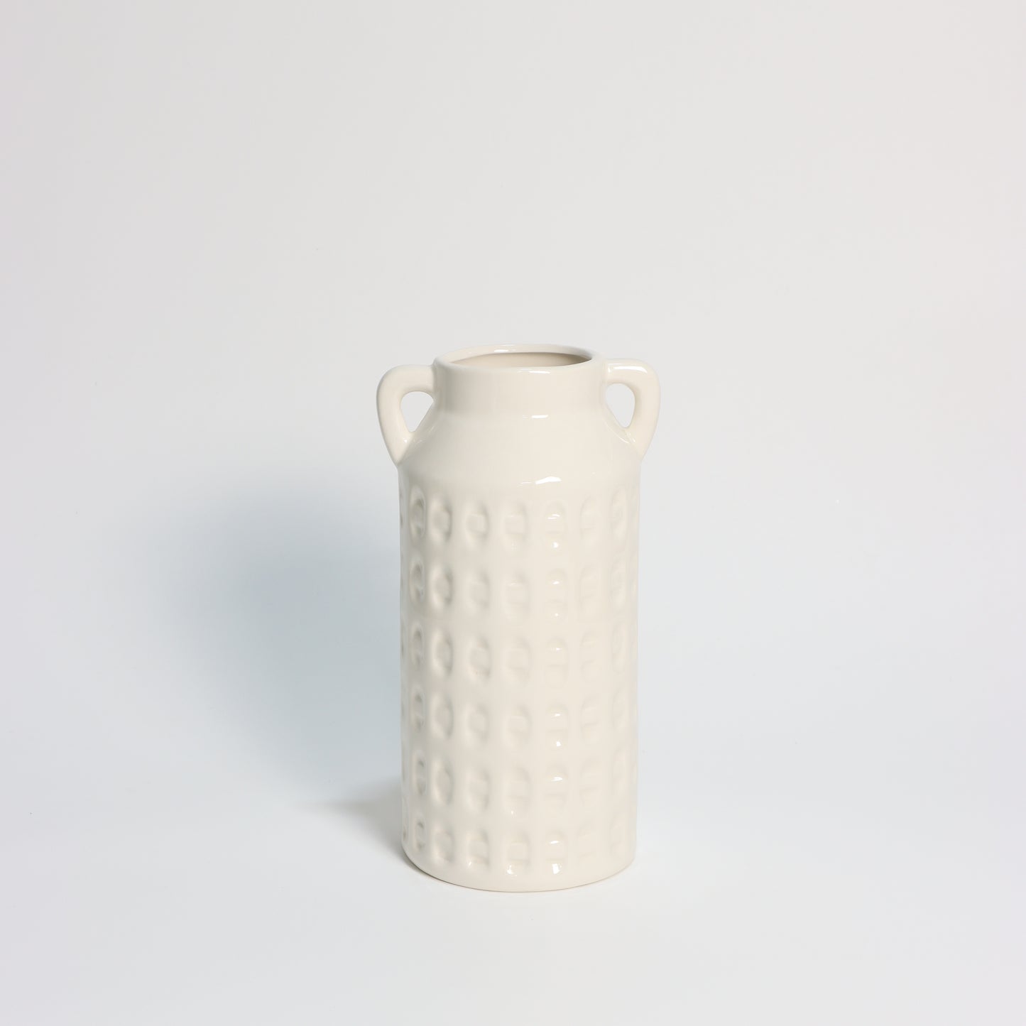 Finley Textured Vase | Cream