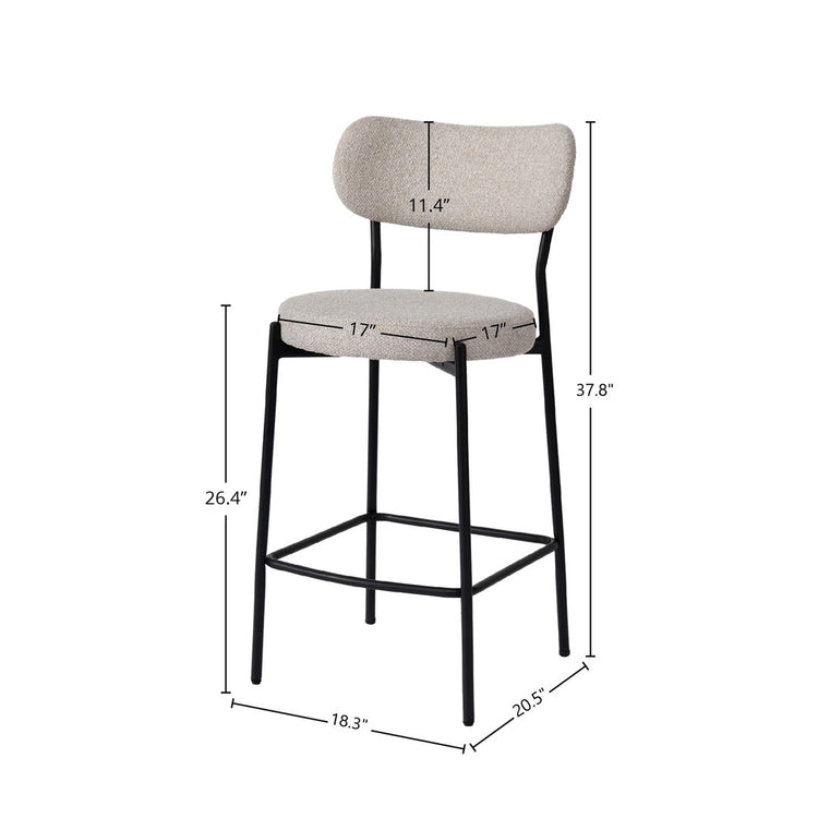 Kai Counter Stool | Bone White