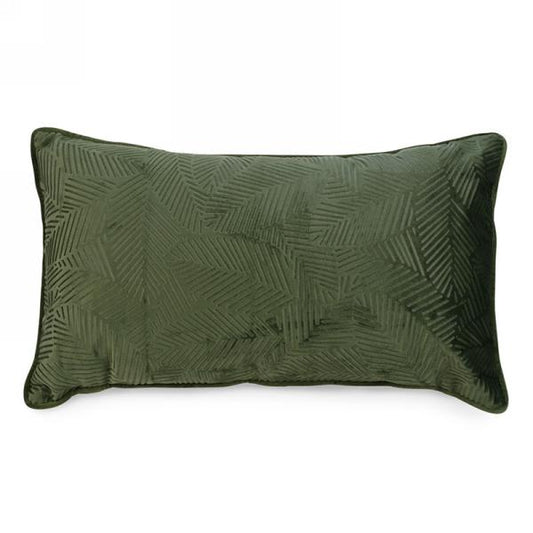 Rectangular Velvet Foliage Cushion