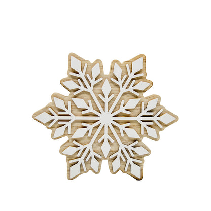 Wooden Snowflake Decor LG