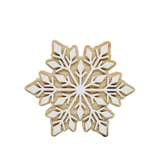 Wooden Snowflake Decor LG