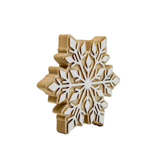 Wooden Snowflake Decor LG
