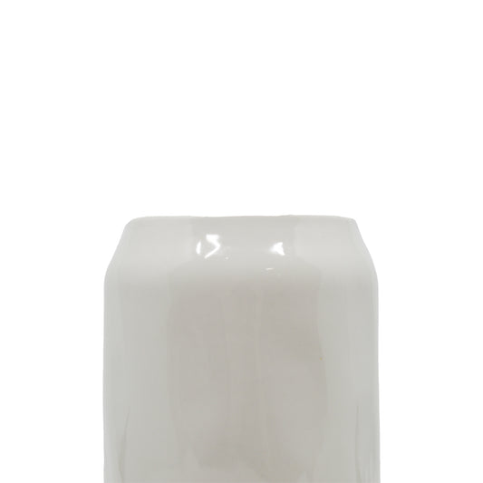 Lila White Textured Vase