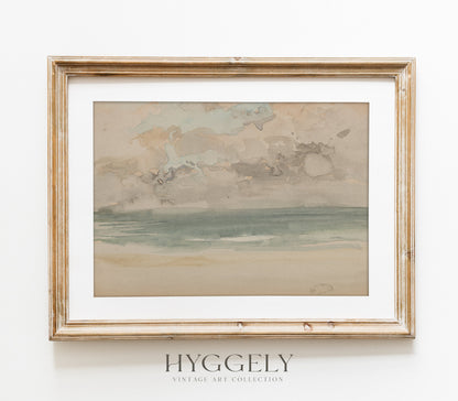 Vintage Coastal Landscape Art Print L0102