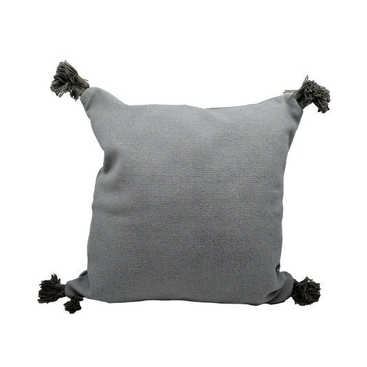 Miah Grey Cushion with Tassels