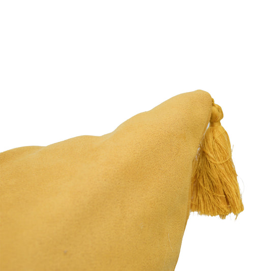 River Suedette Cushion - Mustard