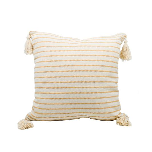 Skye Ochre Striped Cushion