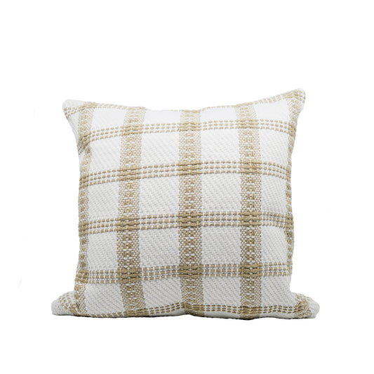 Parker Taupe Plaid Cushion