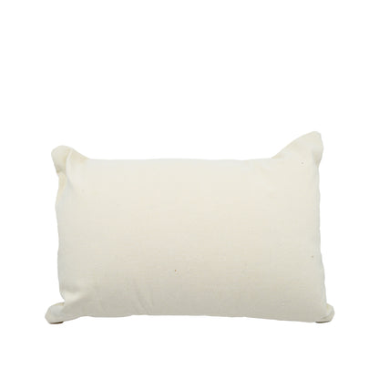Postal Rectangular Natural Cushion with Braided Trim