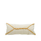 Postal Small Natural Cushion with Braided Trim