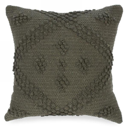 Green Looped Motif Cushion