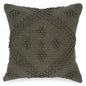 Green Looped Motif Cushion