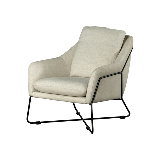Rodolfo Lounge Chair | Linen Taupe