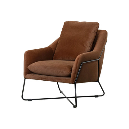 Rodolfo Lounge Chair | Cashmere Rust