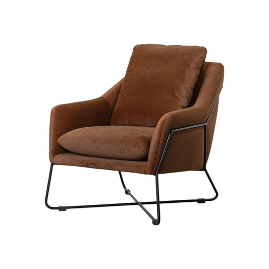 Rodolfo Lounge Chair | Cashmere Rust