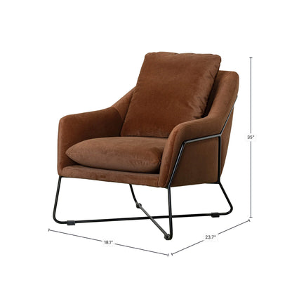Rodolfo Lounge Chair | Cashmere Rust