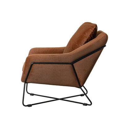 Rodolfo Lounge Chair | Cashmere Rust