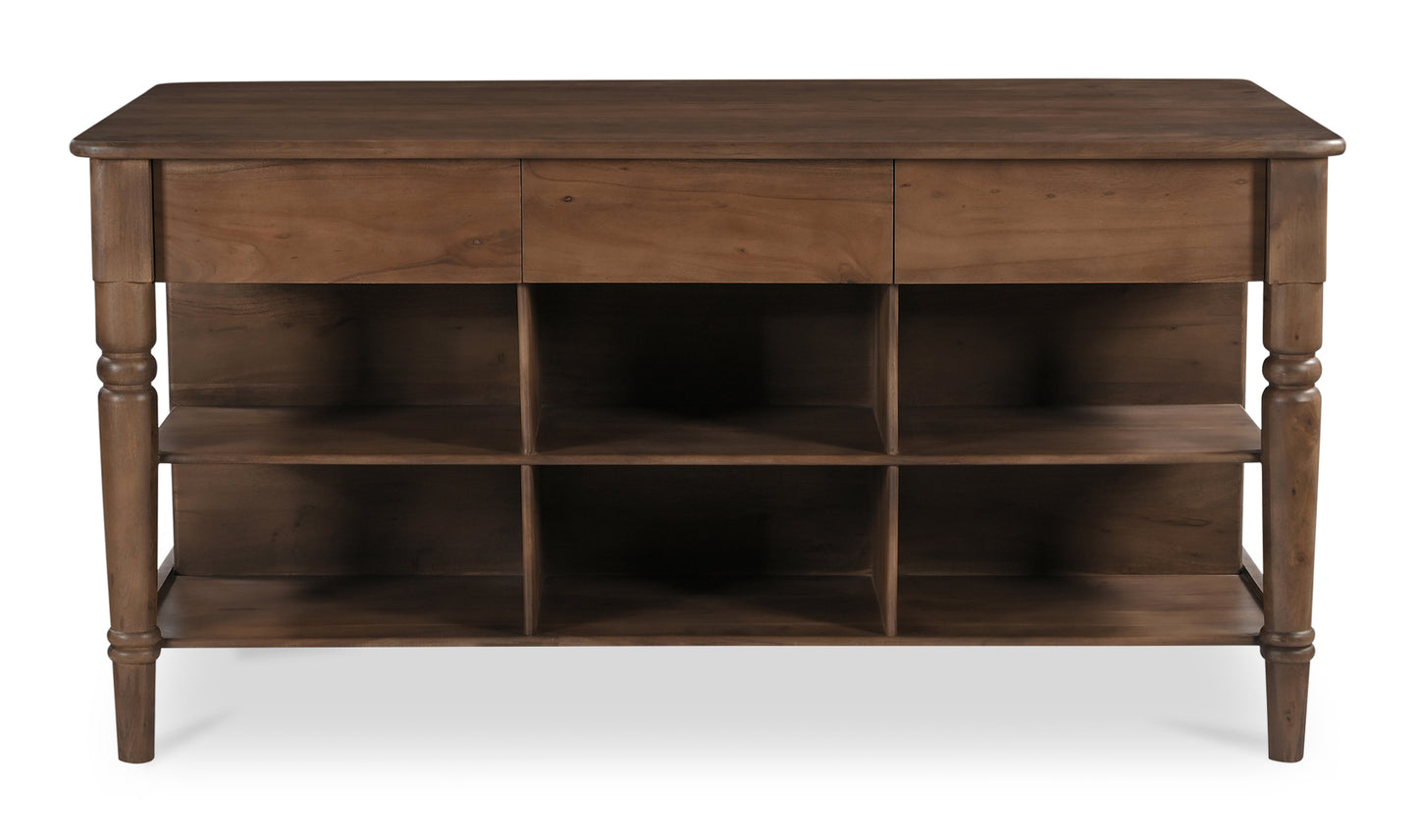 Russet Kitchen Island Brown