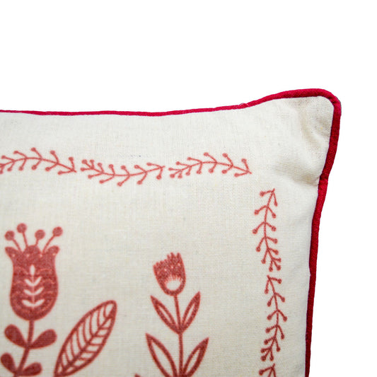 Red Scandi Cushion