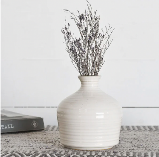 Striped Vase Ceramic
