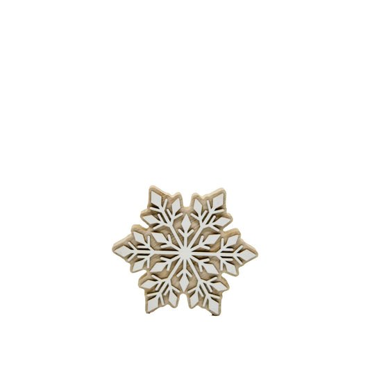 SM Wooden Snowflake Decor