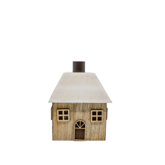 Square Wooden House